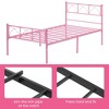Twin Bed Frame with Headboard, 12.2" H Metal Platform Bed Frame - 4 of 4