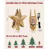 Christmas Star Tree Topper with Led Snowflake Projector Lights Hollowed Pentagram,Plug in. - 2 of 4