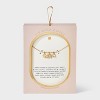 14K Gold Dipped Elephant Clover Charm Pendant Necklace - Gold - 3 of 4