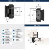 Amerock Double Demountable Hinges for Cabinet Doors with 1/4 Inch Overlay – Set of 2 - 3 of 4
