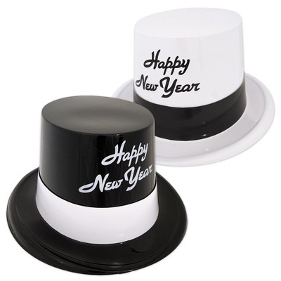 Beistle Black & White Legacy Toppers, (25/Pkg) Multicolored