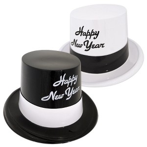 Beistle Black & White Legacy Toppers, (25/Pkg) Multicolored - 1 of 3