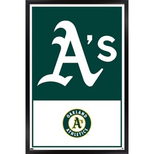 Trends International MLB Oakland Athletics - Logo 22 Framed Wall Poster Prints - 1 of 4