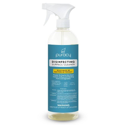 Puracy Disinfecting Surface Cleaner & Produce Wash - Fragrance Free - 25 fl oz