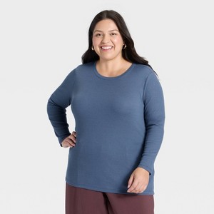 Women's Slim Fit Long Sleeve Top - A New Day™ - 1 of 4
