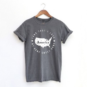 Simply Sage Market Women's Sweet Land That I Love Circle Short Sleeve Garment Dyed Tee - 1 of 4