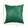 HomeRoots Set of Two 18" Green Cowhide Throw Pillows - 3 of 4