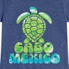 Girls' - Instant Message - Cabo Mexico Sea Turtle Fitted Short Sleeve Graphic T-Shirt - 2 of 4