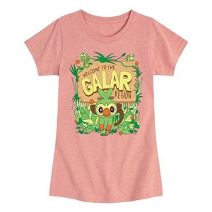 Girls' - Pokémon - Grookey Galar Fitted Short Sleeve Graphic T-Shirt - 1 of 4