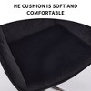PAGED Adjustable Height Office Chair, Modern Swivel Velvet Vanity Chair with Wheels and Golden Base, Ergonomic Computer Chair for Office - 4 of 4