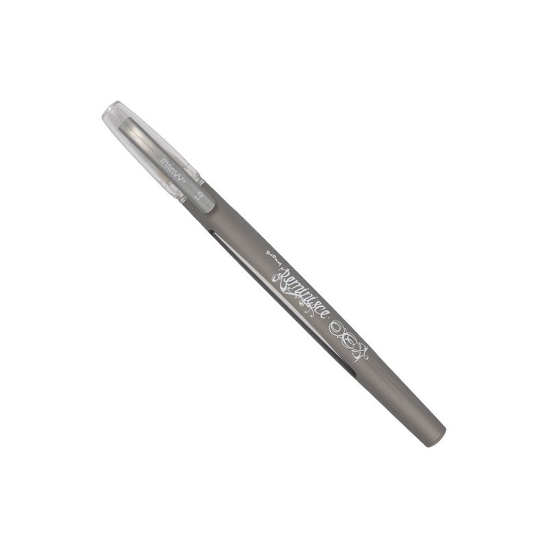 JAM Paper Gel Pens 0.7 mm Silver 2/Pack 6544970A, 2 of 4