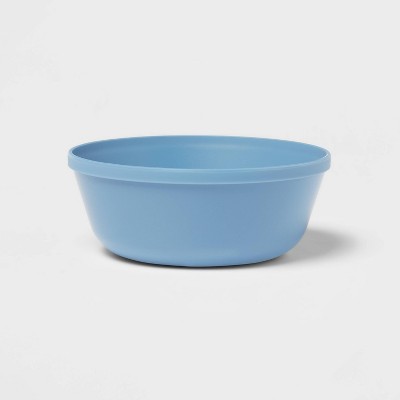 Mushie Round Dinner Bowl Powder Blue 2s