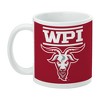 Worcester Poly Primary Logo Ceramic Coffee Mug Novelty Gift Mugs for Coffee Tea and Hot Drinks 11oz White - 3 of 4