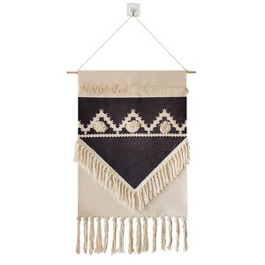 Aoibox Macrame Woven Wall Tapestry Hanging Art, 20" W x 34" H Extra Large Boho Chic Bohemian Decor for Home - 1 of 4