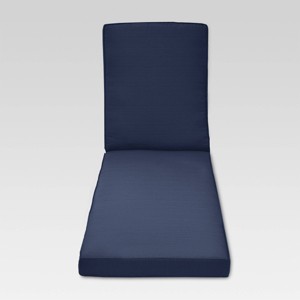 Belvedere Replacement Outdoor Chaise Lounge Cushion - Navy - Threshold , Blue