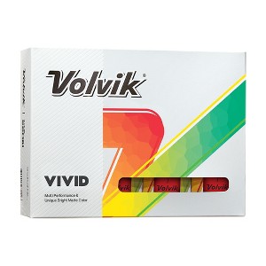 Volvik Vivid Matte Golf Balls 2024 - Matte Red 1 Dozen - 1 of 2