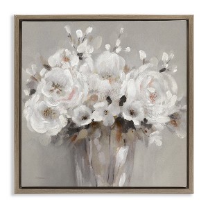 Stupell Industries White Flower Bunches, 25" x 25" - 1 of 4
