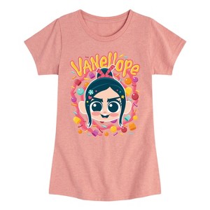 Girls' - Disney - Vanellope & Candy Fitted Short Sleeve Graphic T-Shirt - 1 of 4