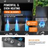 ROVSUN 3/4 Burner Propane Gas Grill with Side Burner, BBQ Grills with Enameled Cast Iron Grates & Cabinet for Outdoor Garden Patio Backyard Barbecue - 2 of 4