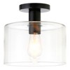 Hudson and Canal 10" Wide Semi Flush Mount with Glass Shade - 3 of 4