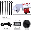 Paaaawaters 7 FT Christmas Inflatables Polar Bear with Santa Hat, Christmas Bear Blow up Outdoor Decorations - 3 of 4