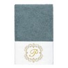 Linum Home Textiles 100% Turkish Cotton MONICA Gold Thread 3PC Embellished Towel Set - 3 of 4