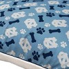 NCAA North Carolina Tarheels Bones Repeat Faux Shearling Pet Bed - 2 of 2