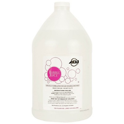 ADJ Products BUB/G Water Based DJ Bubble Machine Supper Bubbly Bubble Juice Fluid, 1 Gallon