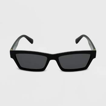 Women's Rectangle Sunglasses - Wild Fable™ Black