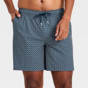 Men's 7'' Swim Trunks with Boxer Brief Liner - Goodfellow & Co™ - 1 of 3