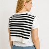 Anna-Kaci Women's Striped Knit Shoulder Sweater Accessory with Soft Lightweight Fabric 33.5x9.8 inches - 3 of 4
