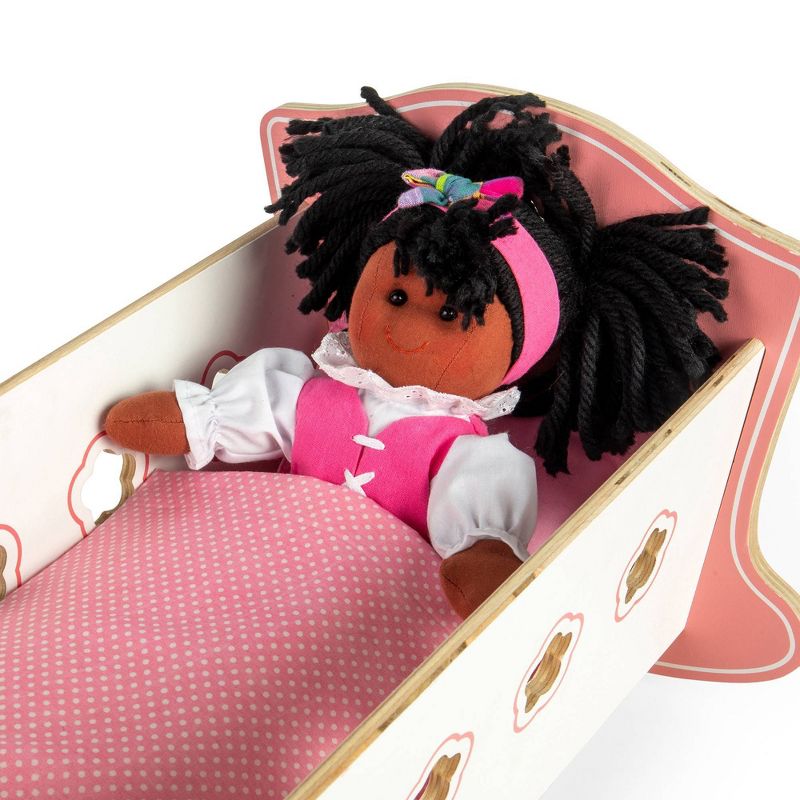Bigjigs Toys Wooden Cradle for 10"-12" Doll, 5 of 8