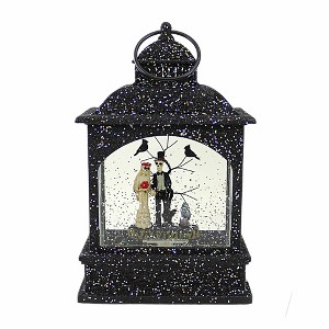 Ganz 8.5 Inch Spooky Couple Water Lantern Bribe Groom Lighted Figurines - 1 of 3