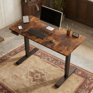 KTMBDW Height Adjustable Electric Standing Desk, Sit Stand up Desk, Gaming Desk, Memory Computer Home Office Desk for Living Room and Bedroom - 1 of 4