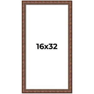 PosterPalooza | 16x32 Modern Bamboo Picture Frame, UV Acrylic, 5 Finishes - 1 of 4