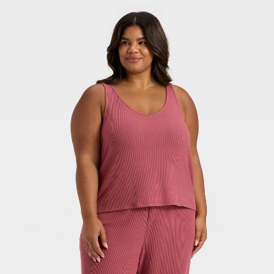 Women's Cozy Ribbed Pajama Tank Top - Auden™
