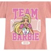 Girls' - Barbie - Team Barbie Soccer- Girls Fitted Short Sleeve Graphic T-Shirt Fitted Short Sleeve Graphic T-Shirt - 2 of 4