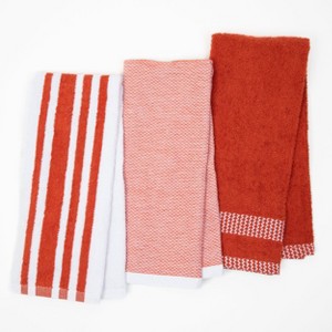 Sloppy Chef Yarn Dyed Kitchen Towels (Pack of 6), 16x26, Striped, Cotton - 1 of 4