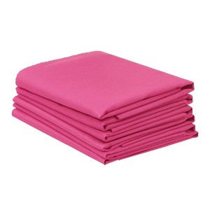 Unique Bargains Wedding Restaurant Dinner Banquet Polyester Napkins 19 x 19 Inches 6 Pcs - 1 of 4