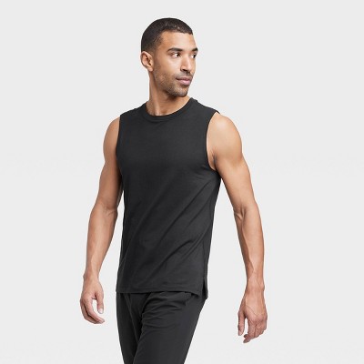 Men's Sleeveless Performance T-shirt - All In Motion™ Onyx Black L : Target