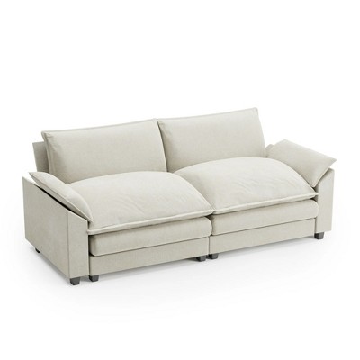 LACOO 84 in.Pillow-Styled Velvet Loveseat