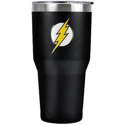 JLA Flash Logo Steel Tumbler 30oz Coffee Travel Mug