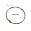 Unique Bargains Carbon Steel Loose Leaf Binder Snap Shower Curtain Rings 12 Pcs - 2 of 4