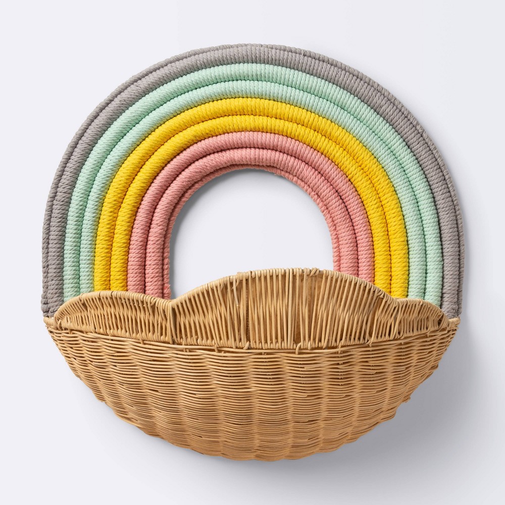 Photos - Other interior and decor Hanging Wall Storage Rainbow Basket - Cloud Island™