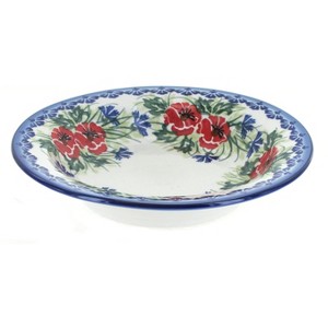 Blue Rose Polish Pottery 5F WR Unikat Soup Plate with Rim - 1 of 1