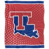 Louisiana Tech University Logo Dots Silky 50x60 Blanket, 1 Sided - 2 of 4
