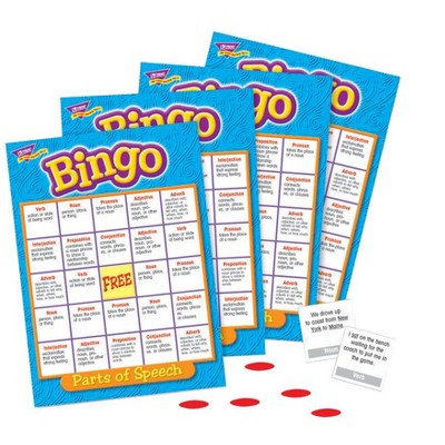 Trend Enterprises Parts of Speech Bingo Game, 3+ Years