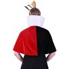 HalloweenCostumes.com   Women  Disney Alice in Wonderland Queen of Hearts Costume Kit, Black/White/Red - 2 of 4