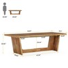 Resenkos Computer Desk, Office Desk, Study Desk,70.8-Inch Executive Desk, Wood Study Computer Desk Writing Table,Walnut Brown - 2 of 4