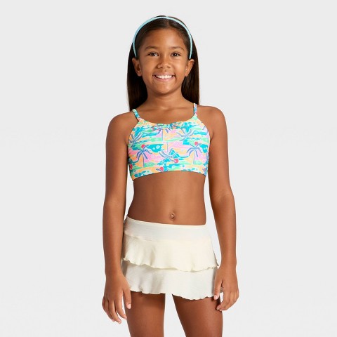 Cat & Jack Girls' Golden Horizon Bikini Set- Cat & Jack™ L